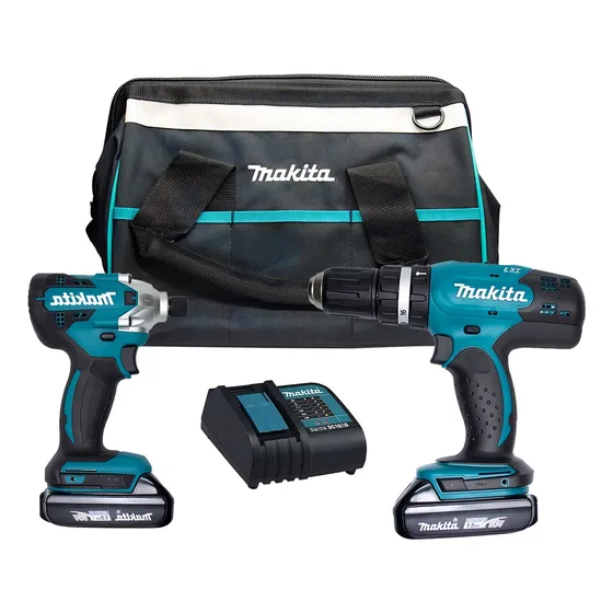 Kit Taladro Rotomartillo+atornillador Dlx2336syx Makita Color Turquesa