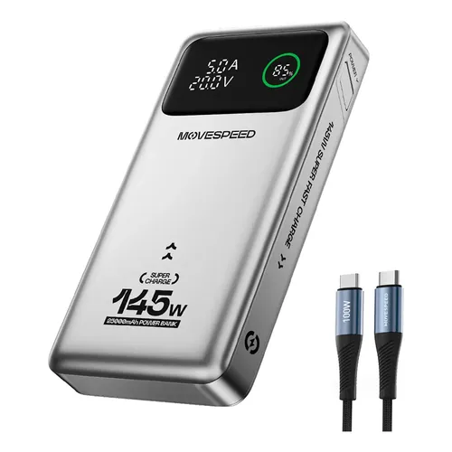 Power Bank Ugreen Nexode Pro 25000mAh 200W Com Cabo USB-C Retrátil