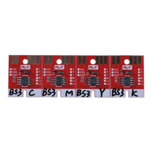 Chips Bs3 Autoreseteables Tinta Bs3 Mimaki  Kit Cmyk 4pzas