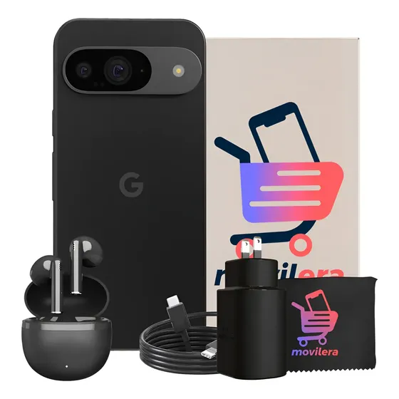 Google Pixel 9a 128 Gb Obsidiana + Audífonos Galaxy Buds Negro (Reacondicionado)