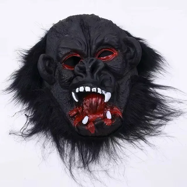 Máscara De Gorila Goma Latex Realista Carnaval Gorilla