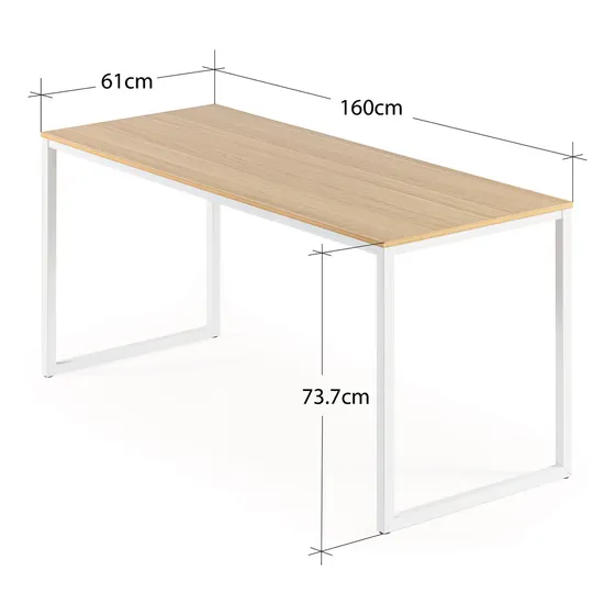 Mesa Jennifer Zinus 160cms Blanca Color Blanco