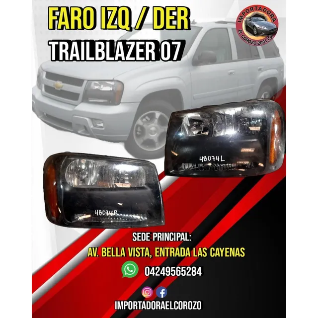 Faro Trailblazer 07 Derecho Y Izquierdo