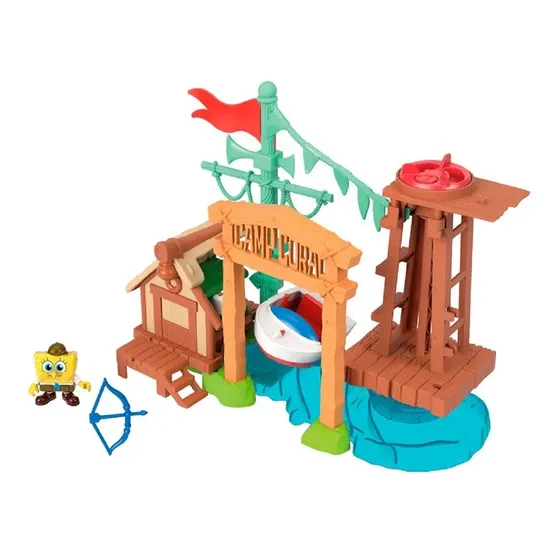 Imaginext Bob Esponja Calça Quadrada Camp Coral Playset