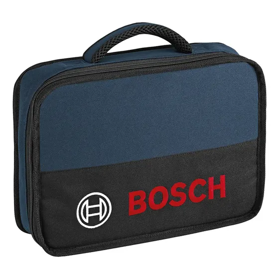 Bolsa para Ferramentas Bosch Mini Softcase em Nylon com Alça de Transporte e Zíper, Estojo Organizador Portátil para Acessórios, Brocas, Bits e Ferramentas Manuais