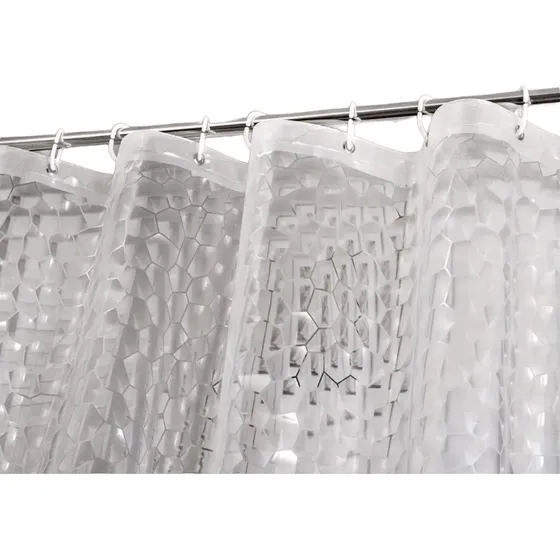 Cortina De Baño Tela Impermeable 2 Mts X 1.80 + Ganchos