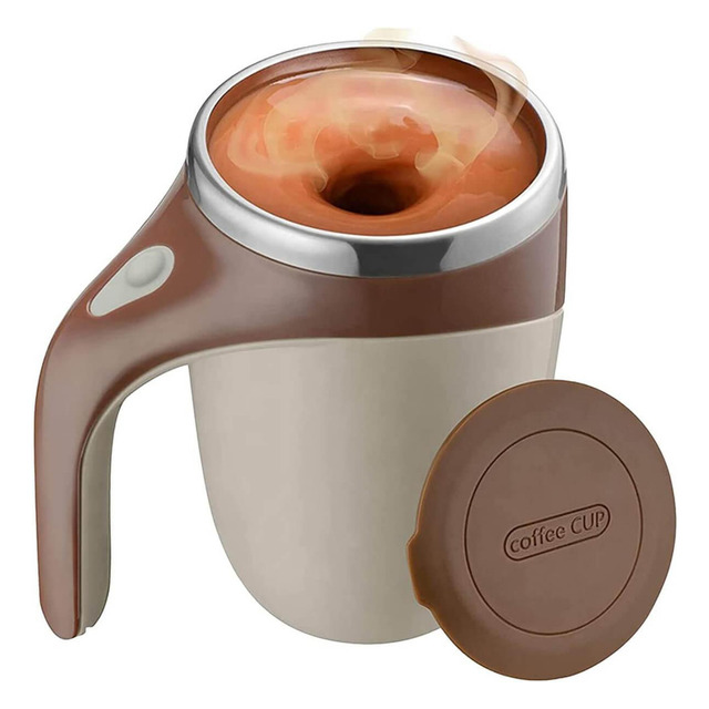 Copo Caneca Mixer Elétrica Mistura 400ml Com Tampa