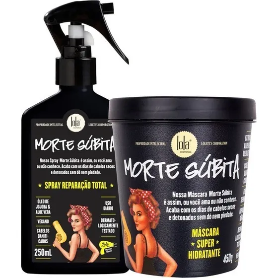 Morte Súbita Reparação Total + Morte Súbita Máscara 450g