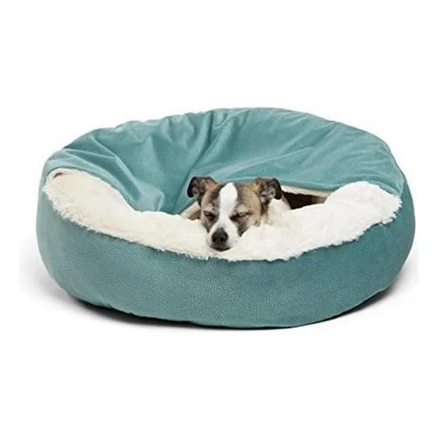 Cama De Lujo Para Perros Y Gatos Con Cobija Calida 