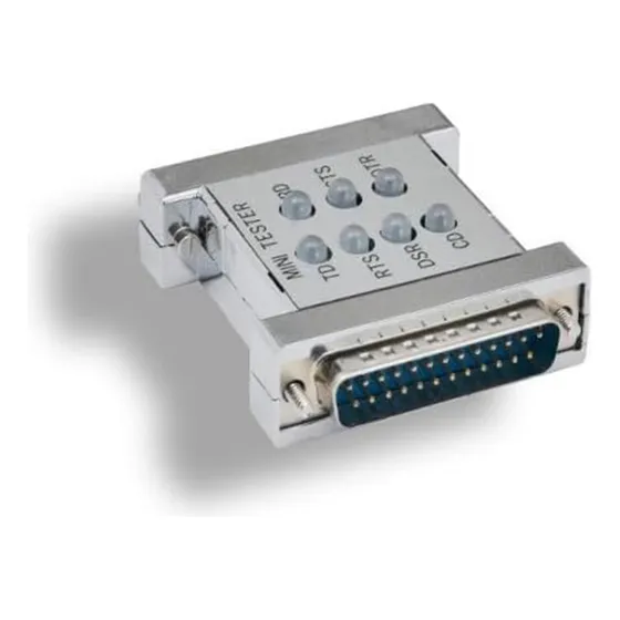 Kentek Db25 Mini Probador Moldeado De 25 Pines M/f Rs232 Ser