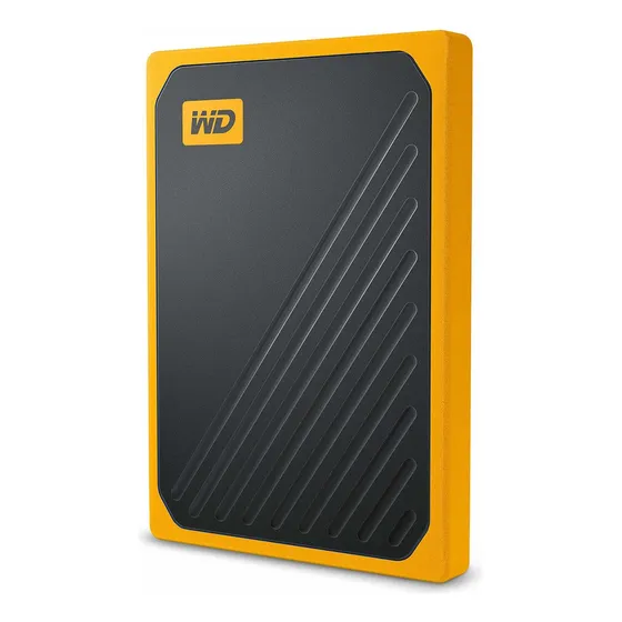 Wd 2tb My Passport Go Ssd Âmbar Armazenamento Externo Portátil, Usb 3.0 - Wdbmcg0020byt-wesn