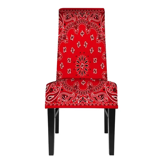 La Silla De Comedor De Hosnye Western Paisley Cubre El Patró