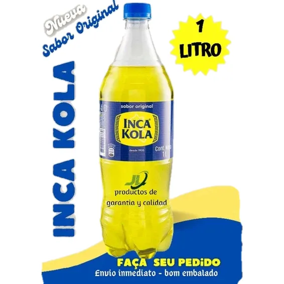 Inca Kola 1 Litro Refrigerante Peruano  Producto Original 