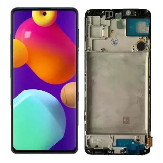 Display Frontal Tela Touch Para Samsung M62 C/aro Oled