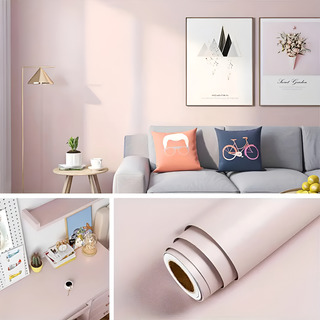 Adesivo Vinilico Tons Pastéis Lavável Rosa Bebê 10m Adesivo Vinilico Tons Pastéis Lavável Rosa Bebê 10m
