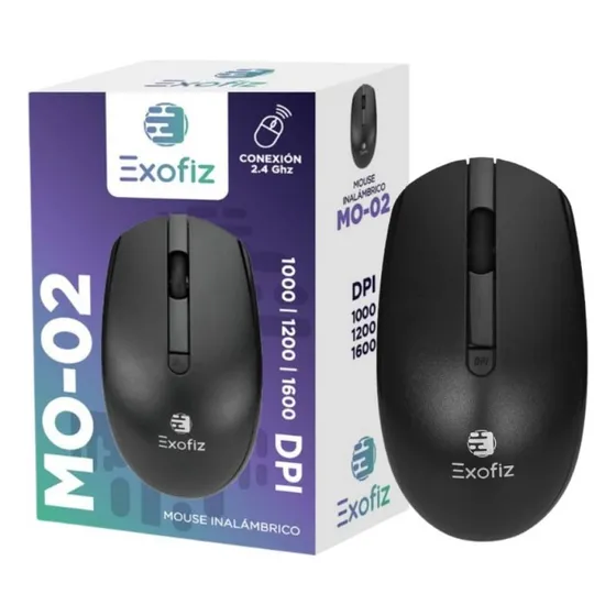 Mouse Inalámbrico Bluetooth Xofiz Pc Clásico Negro 1600 Dpi