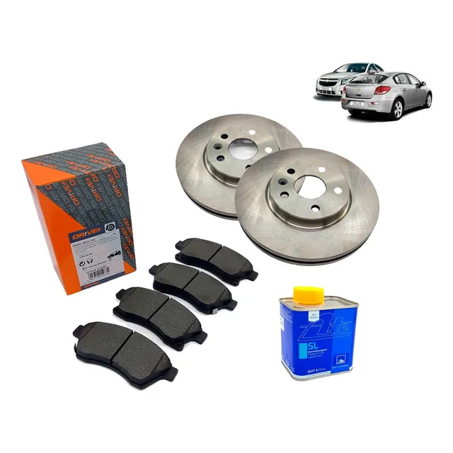 Kit Discos, Pastillas Y Liquido Freno Delantero Cruze 1.8