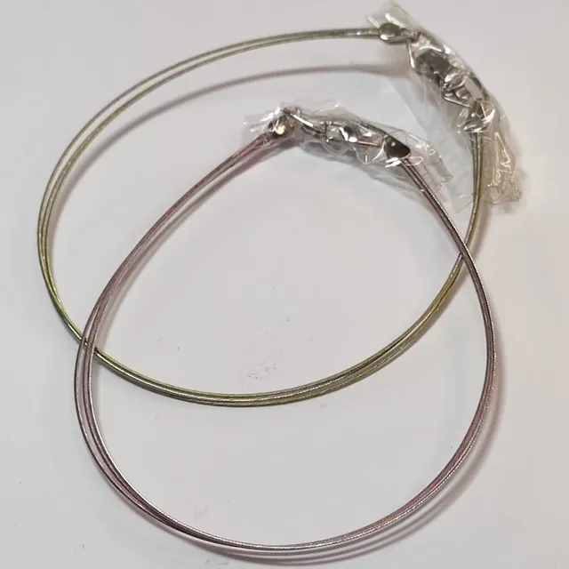 Pulseras De Acero Guaya Fina Para Adultos Y Niños Pack 10