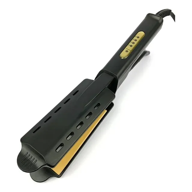 Lagom Plancha De Vapor Para Cabello Seco Y Humedo LG-p220 Cerámica Ptc 4 Niveles De Calentamiento Rápido Iones Negativos Mango Ergonomico Tijera X Placa Caliente De Aleación De Titanio Ampliada 220°c