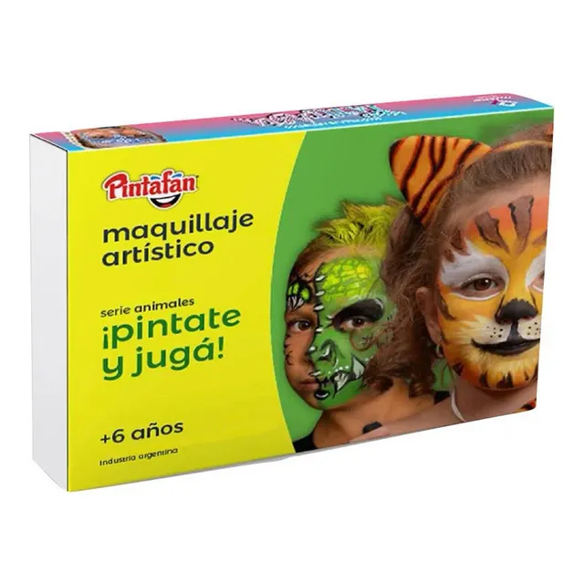 Kit Maquillaje Artistico Pintura Nena Nene Animales Carnaval