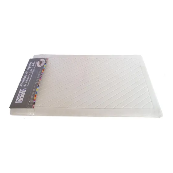 Alfombra Microfibra 51 X 81 Cm Blanca/hogar/baño 