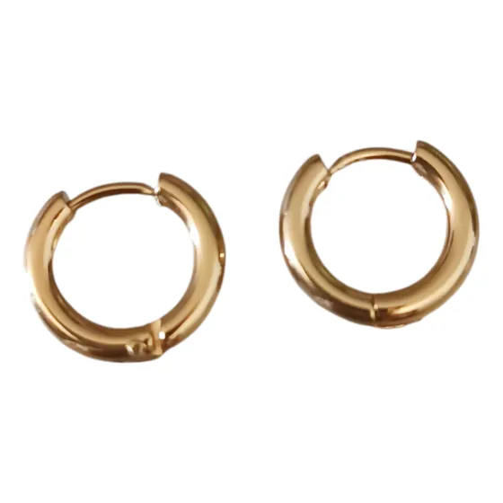Set De Aros De Hombre Y Mujer Aros Argolla Acero Inoxidable