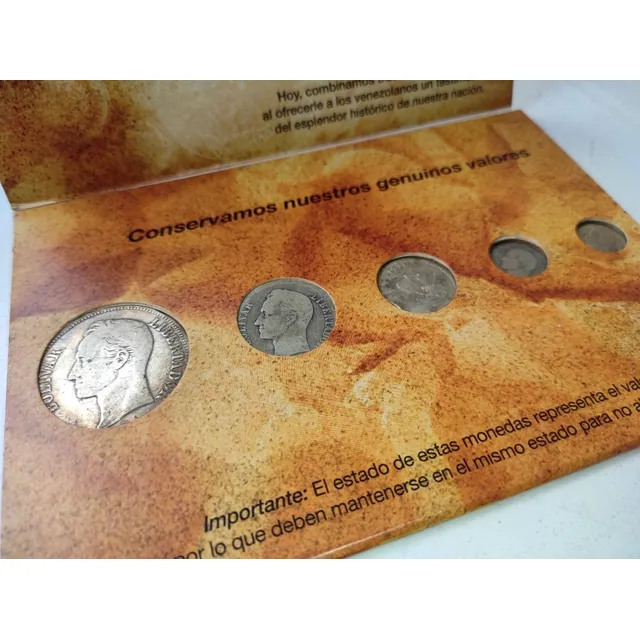 Colección Unibanca De Monedas De Plata Venezolanas