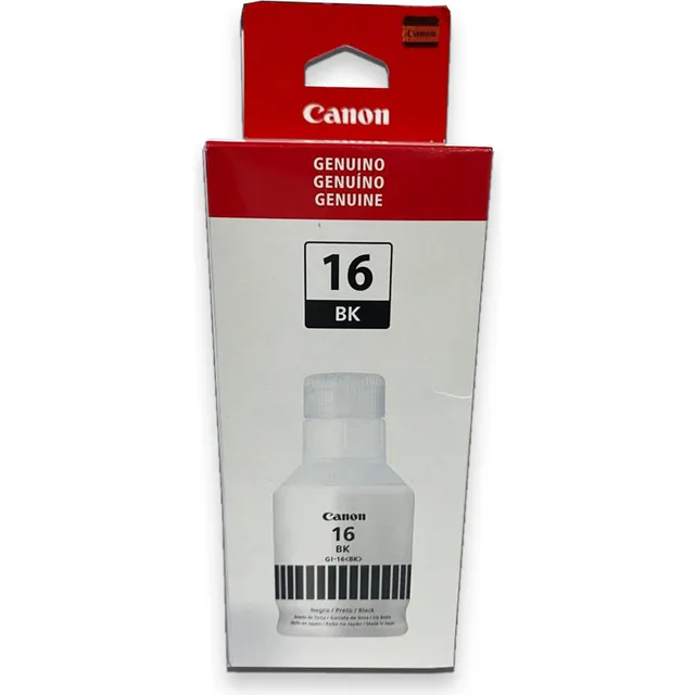 Botella Tinta Canon 16 Negro Gi-16 Bk T23030315 Original