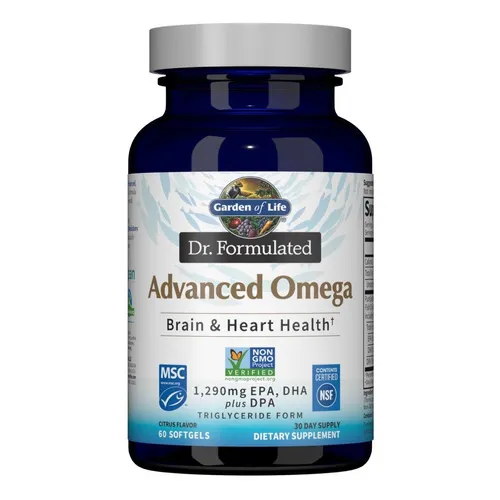 Garden Of Life Suplemento De Omega 3 Avanzado 60 cápsulas