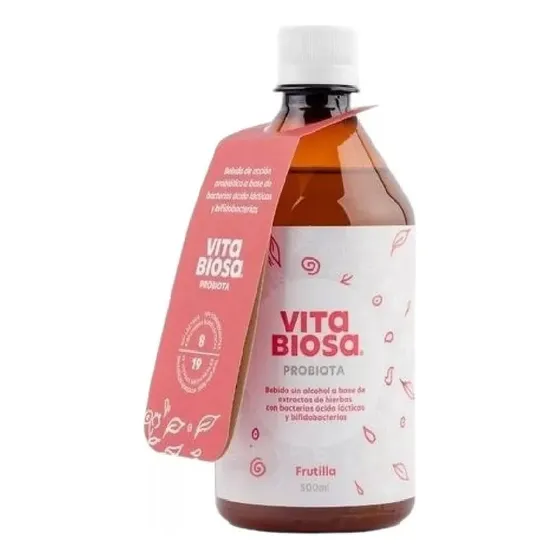 Probiotico Bebible Sabor Frutilla Vitabiosa 500 Ml