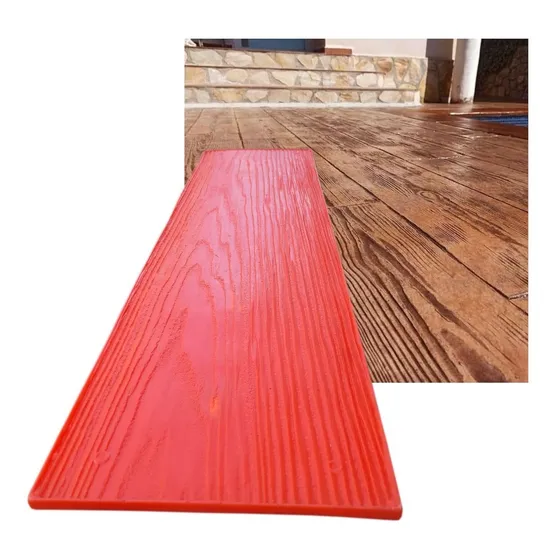 Molde Estampado Piso De Concreto Imitación Madera Mod. Turín