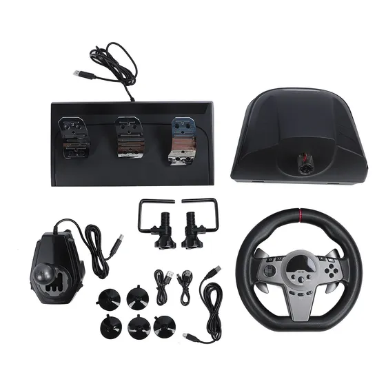 Volante De 270 Graus Gaming Pedal Shifter Dynamic Led
