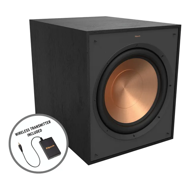 Subwoofer activo inalámbrico Klipsch R-120swi de 12 pulgadas, color negro, 110 V