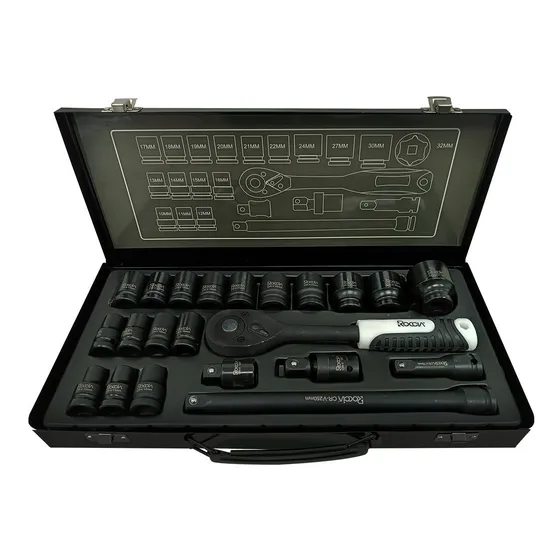 Dados De Alto Impaco 1/2 Pulgada Con Ratchet Roccia