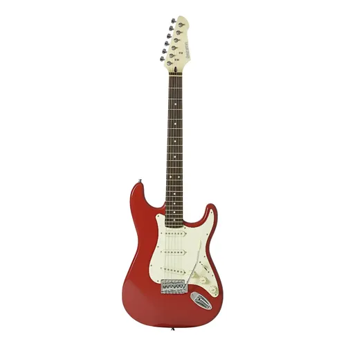 Guitarra Fender Squier Debut Stratocaster Vermelha Destro Vermelho