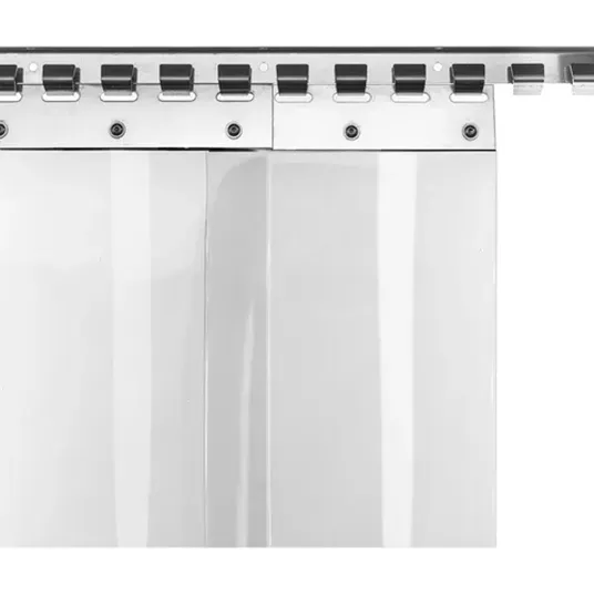Riel Base Metálica Para Cortina Pvc 1 Metro Regrigeracion