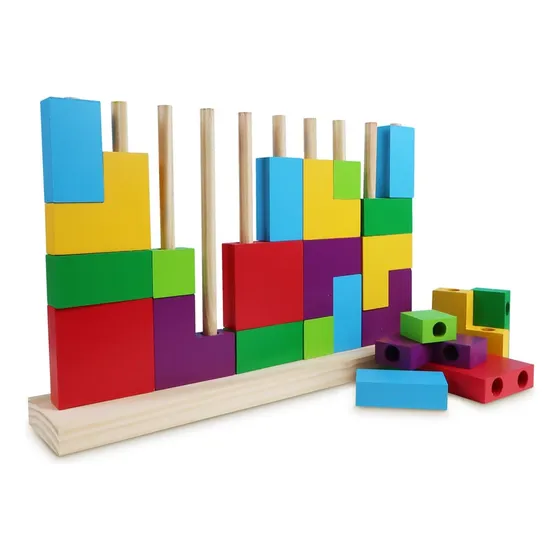 Jogo De Encaixe Tetris - Brinquedo Educativo Para Crianças
