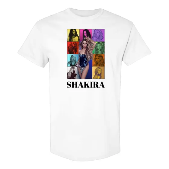 Camiseta De Shakira Pop Colombia Mujeres Facturan Loba Cb005
