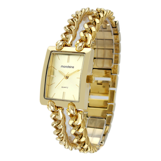 Relógio Feminino Mondaine Quadrado Pulso Clássico Original Relógio Feminino Mondaine Quadrado Pulso Clássico Original