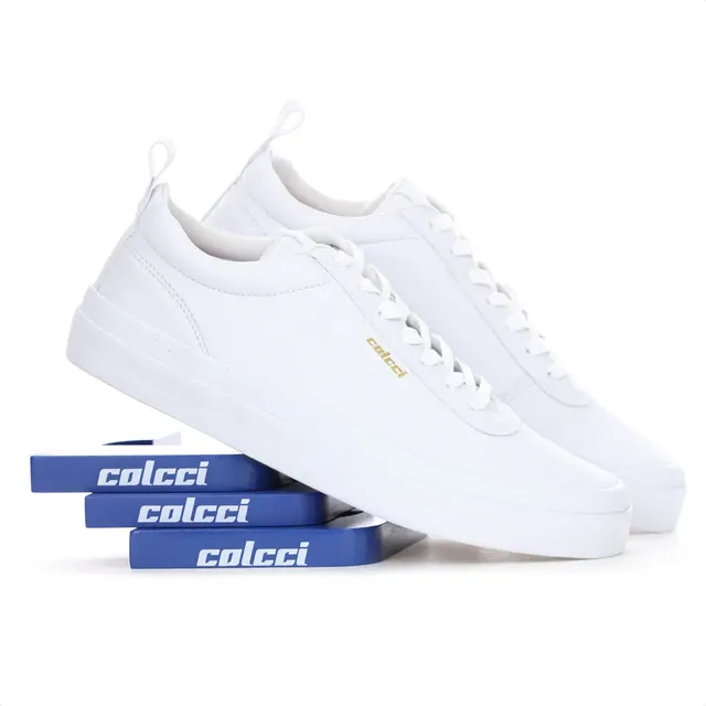 Tenis Branco Masculino Casual Cano Baixo Colcci Cosmos
