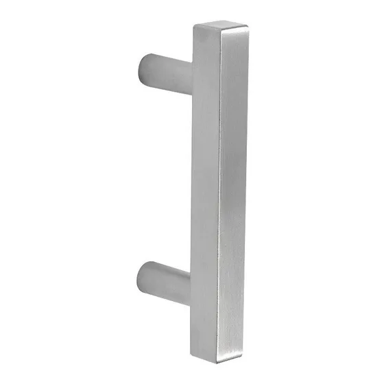 Tirador Bari Tipo T Cuadrado Macizo  Acero Inox 300mm