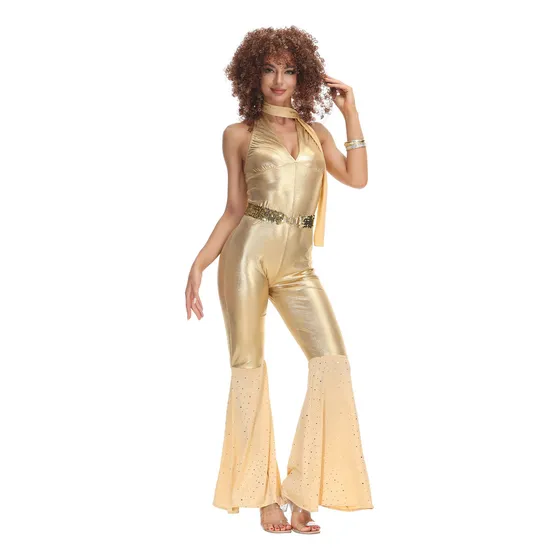 Disfraz De Discoteca Retro De Los 70 De Para Mujer [u]