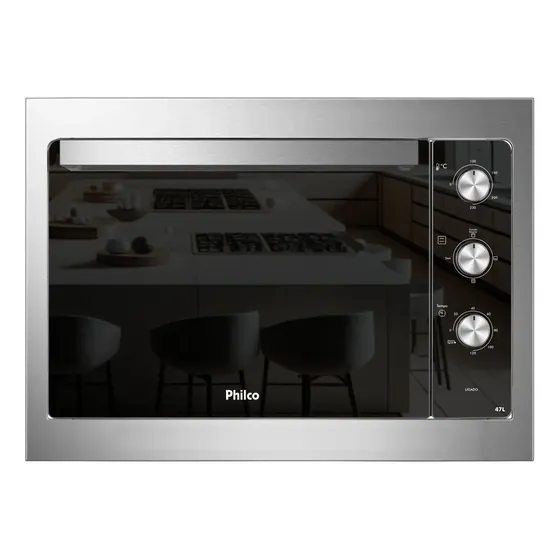 Forno Elétrico de Embutir Philco 47L Inox Esmaltado PFE47E