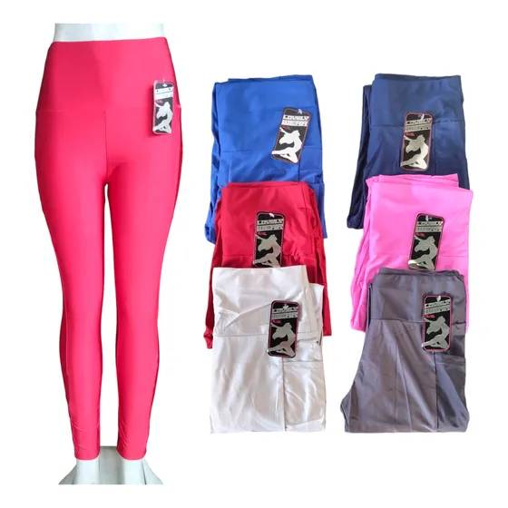 Tres Leggins Brillantes Para Dama (3 Unidades)