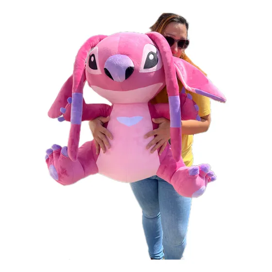 Stitch Rosada Ángel De Peluche Grande De 90cmts Más Envío 