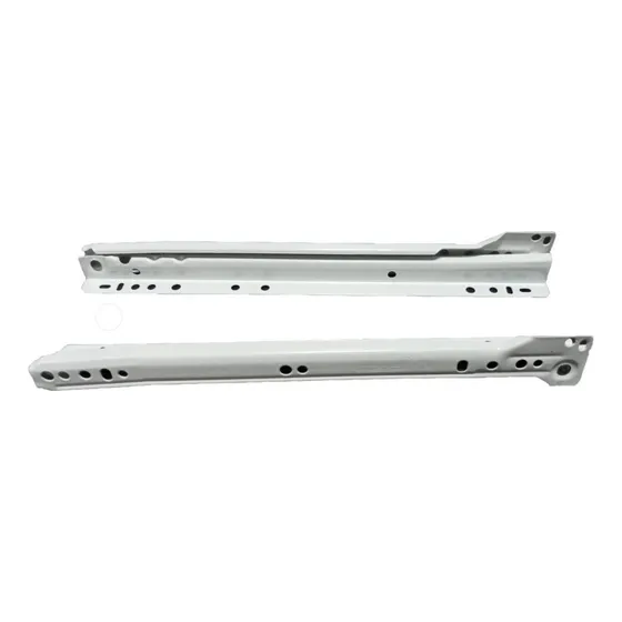 Corrediça Para Gavetas Comum Branca 45cm 04 Pares