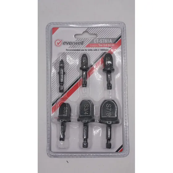 Kit Herramientas Brocas 1/4 Hasta 7/8 Everwell (ct-st61a)