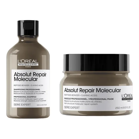 Kit Shampoo Y Máscara Absolut Repair Molecular Loreal