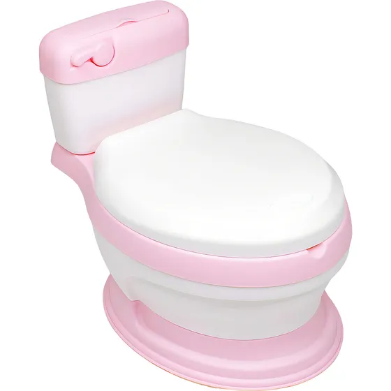 Bacinica Bañito Entrenador Niños Baño Asiento Acojinado Colo Color Rosa Liso