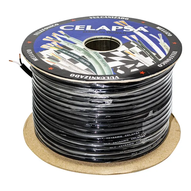 Cable Vulcanizado Flexible Bipolar 18awg 2x18vn-f Celapsa 